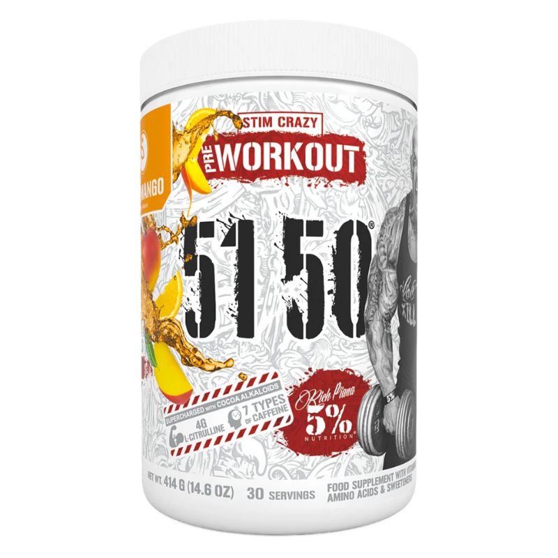 5% Nutrition-Rich Piana 5150 Pre-Workout Booster Citrus Mango