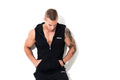 Mutaria Zip Sleeveless Hoodie Black