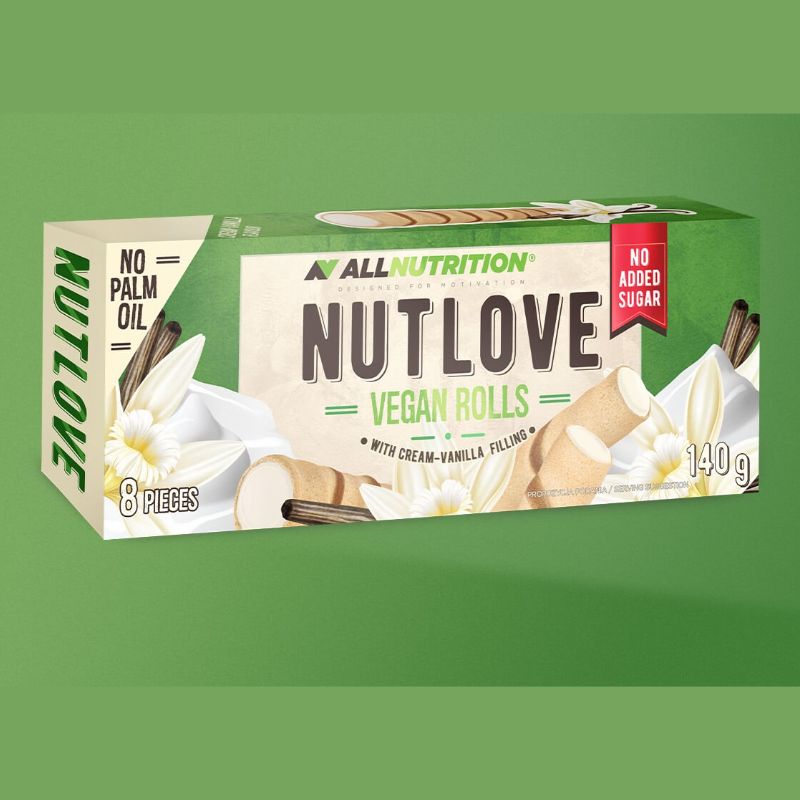 All Nutrition Nutlove Crispy Rolls Vanilla (vegan)