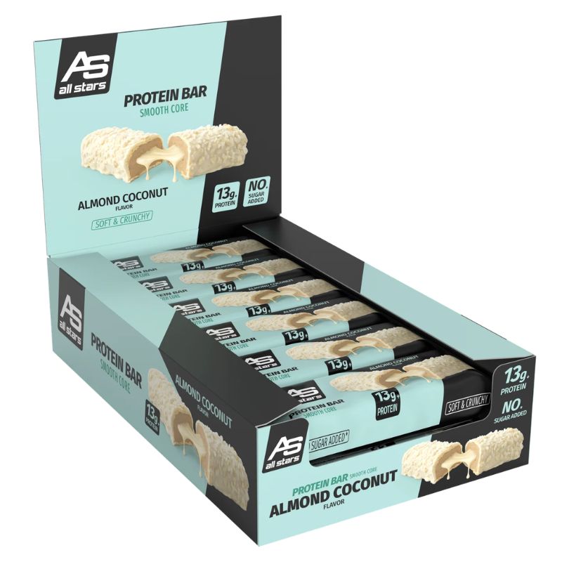 All Stars Smooth Core Protein Bar - Proteinriegel 12 x 45 g BOX Almond Coconut