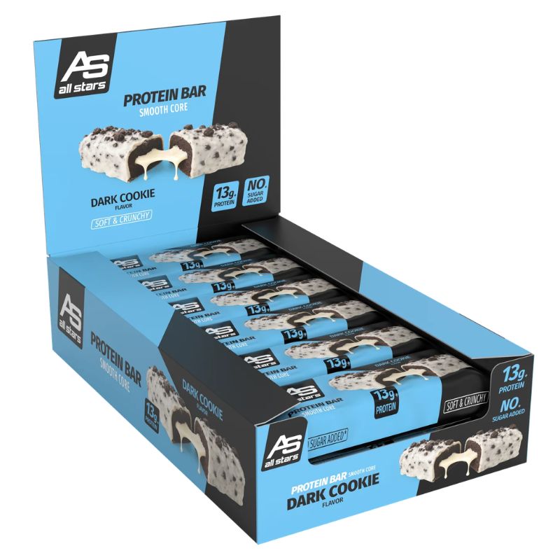 All Stars Smooth Core Protein Bar - Proteinriegel 12 x 45 g BOX Dark Cookie