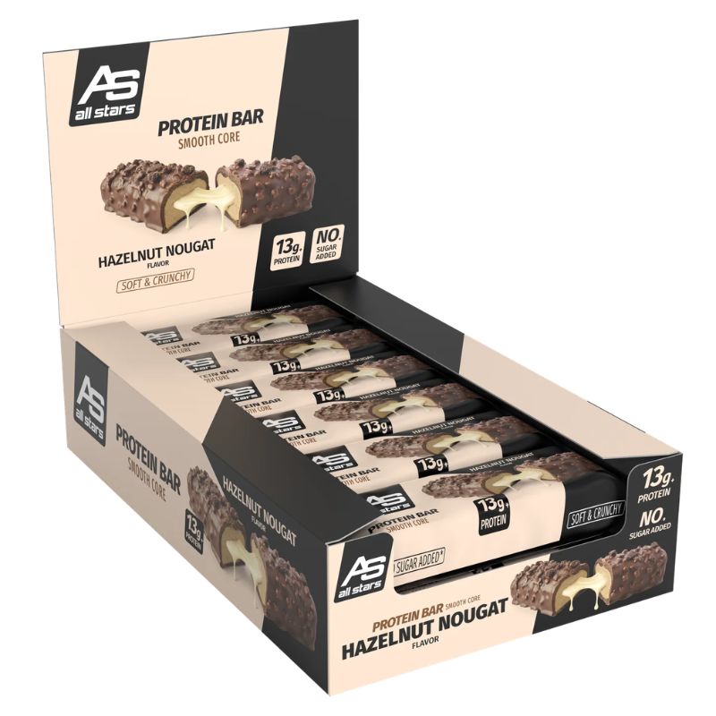 All Stars Smooth Core Protein Bar - Proteinriegel 12 x 45 g BOX Hazelnut Nougat