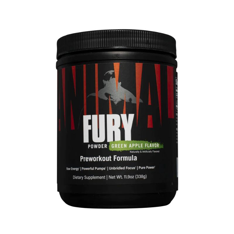 Animal Fury Pre-Workout Green Apple