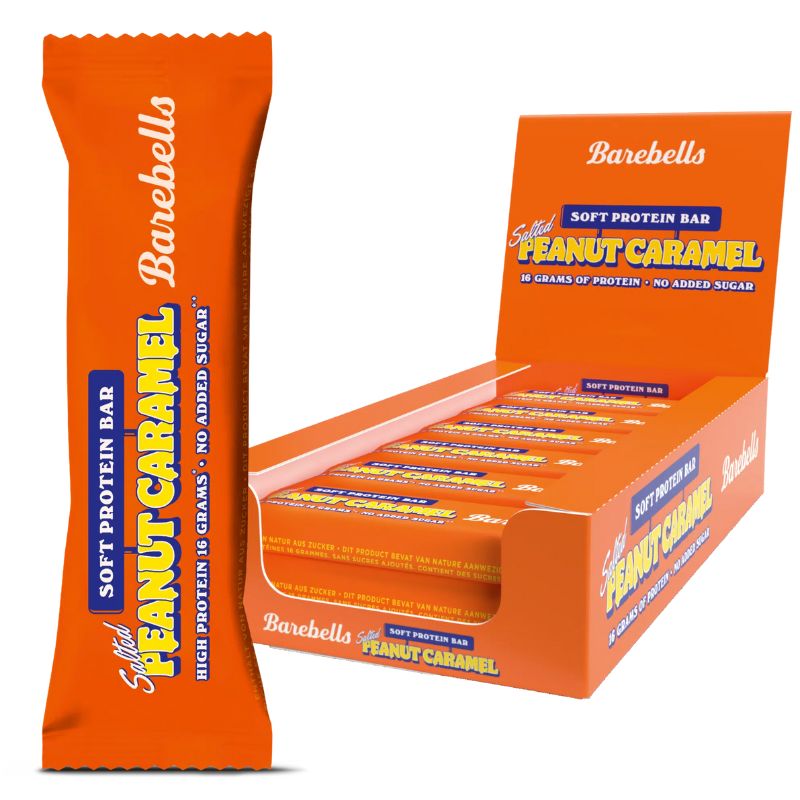 Barebells Soft Protein Bar 12 x 55g BOX Salted Peanut Caramel