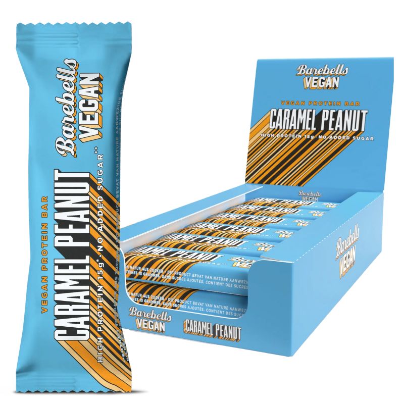Barebells Vegan Protein Bar 12 x 55g BOX Caramel Peanut