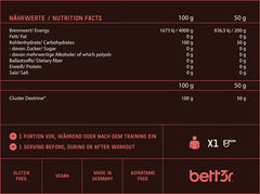 bett3r Cluster Dextrine 1000g – Ansicht 2 – Bild 2