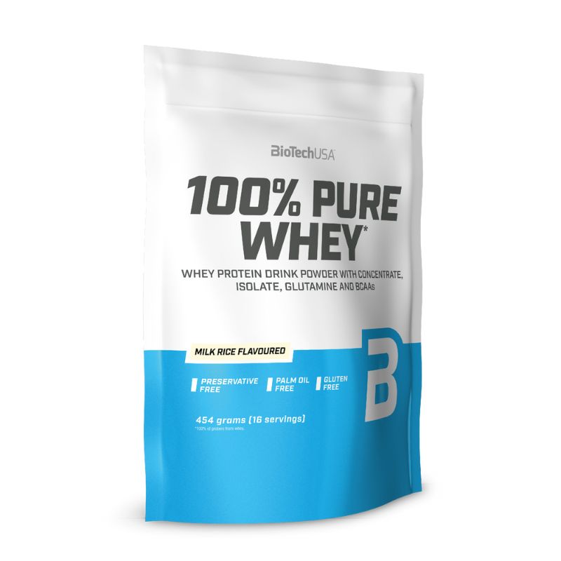 BioTechUSA 100% Pure Whey 454g Milchreis