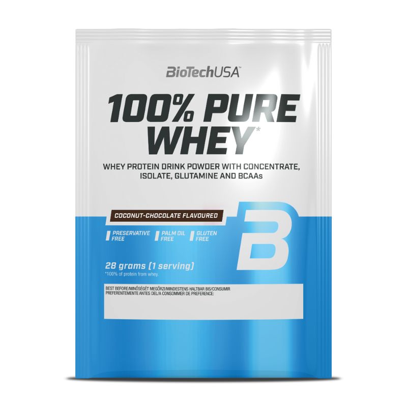 BioTechUSA 100% Pure Whey Probe, 28g Beutel Chocolate Coconut