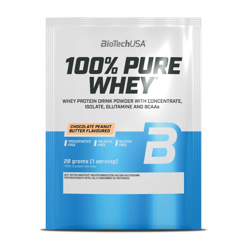 BioTechUSA 100% Pure Whey Probe, 28g Beutel Chocolate Peanutbutter
