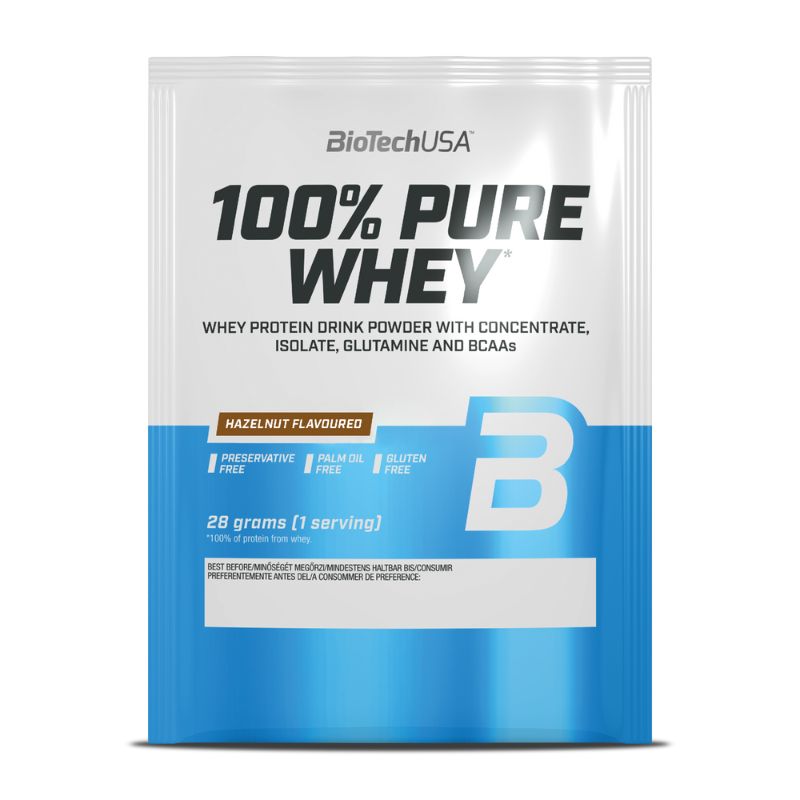 BioTechUSA 100% Pure Whey Probe, 28g Beutel Hazelnut