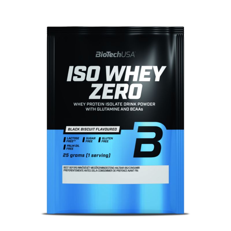 BioTechUSA Iso Whey Zero Probe, 25g Beutel Black Biscuit