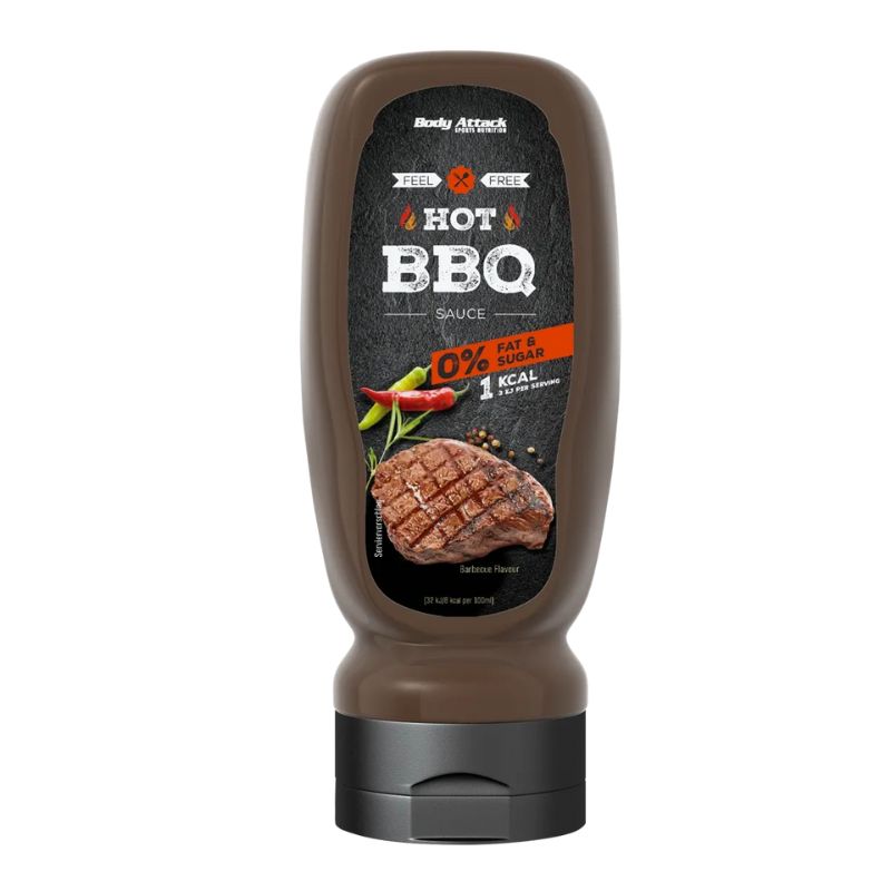 Body Attack 0% Low Carb Sauce Hot BBQ