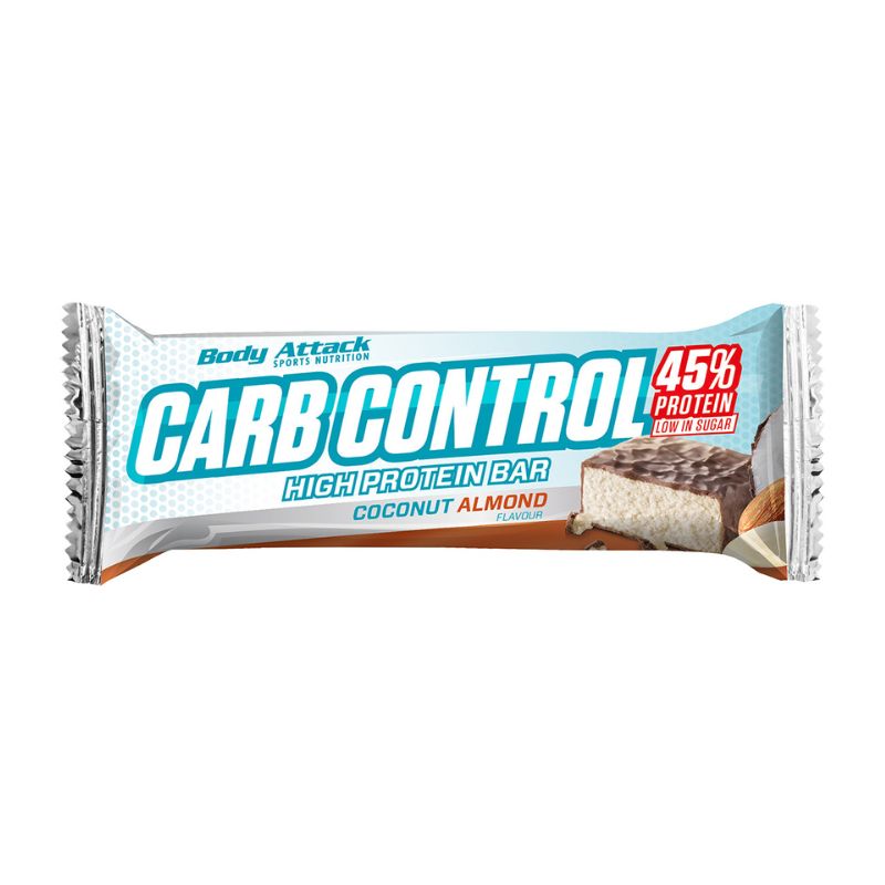 Body Attack Carb Control Proteinriegel (100g) 15 x 100 g BOX Coconut Almond