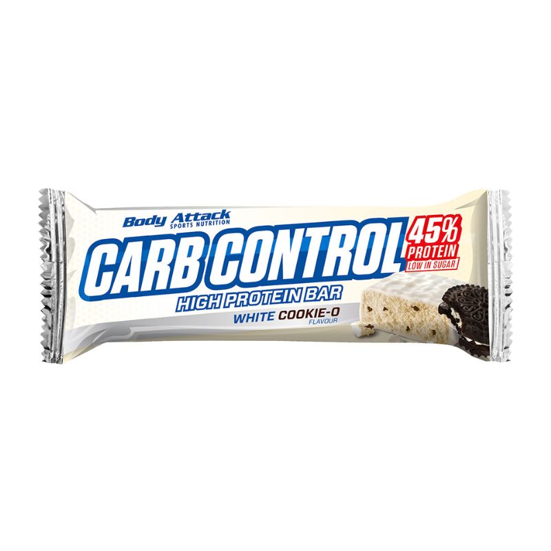 Body Attack Carb Control Proteinriegel (100g) 15 x 100 g BOX White Cookie-O