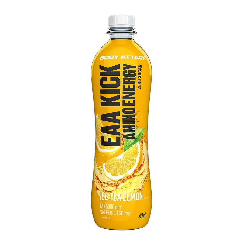 Body Attack EAA KICK Amino Energy (inkl. 0,25 Pfand) 500 ml Ice Tea Lemon