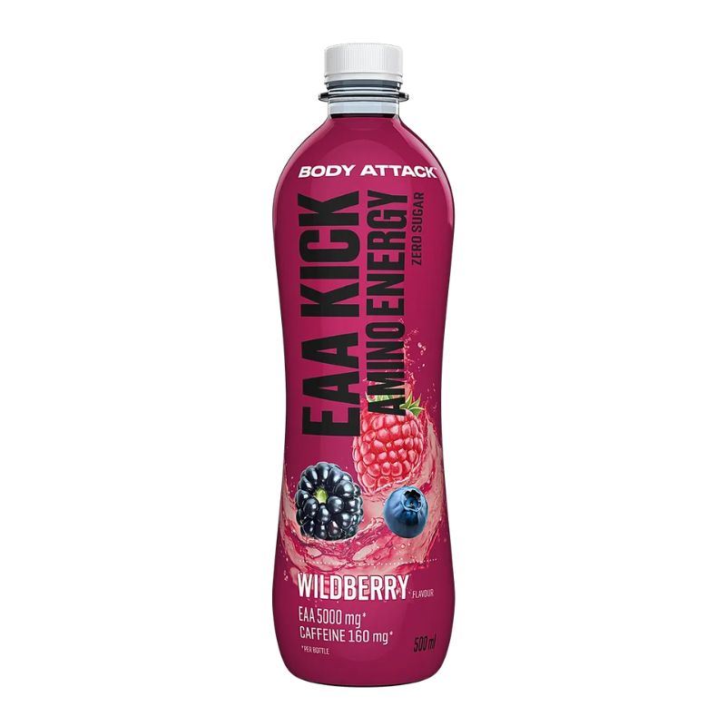 Body Attack EAA KICK Amino Energy (inkl. 0,25 Pfand) 500 ml Wildberry