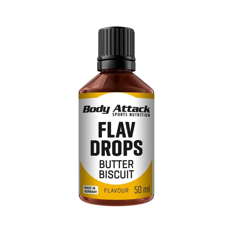 Body Attack Flav Drops (50ml) Butter Biscuit