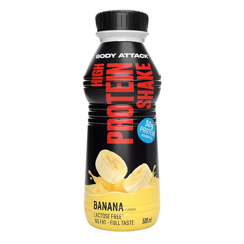 Body Attack High Protein Shake (inkl, 0,25 Pfand) Banana