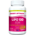 Body Attack Lipo 100 FEM - 120 Kapseln