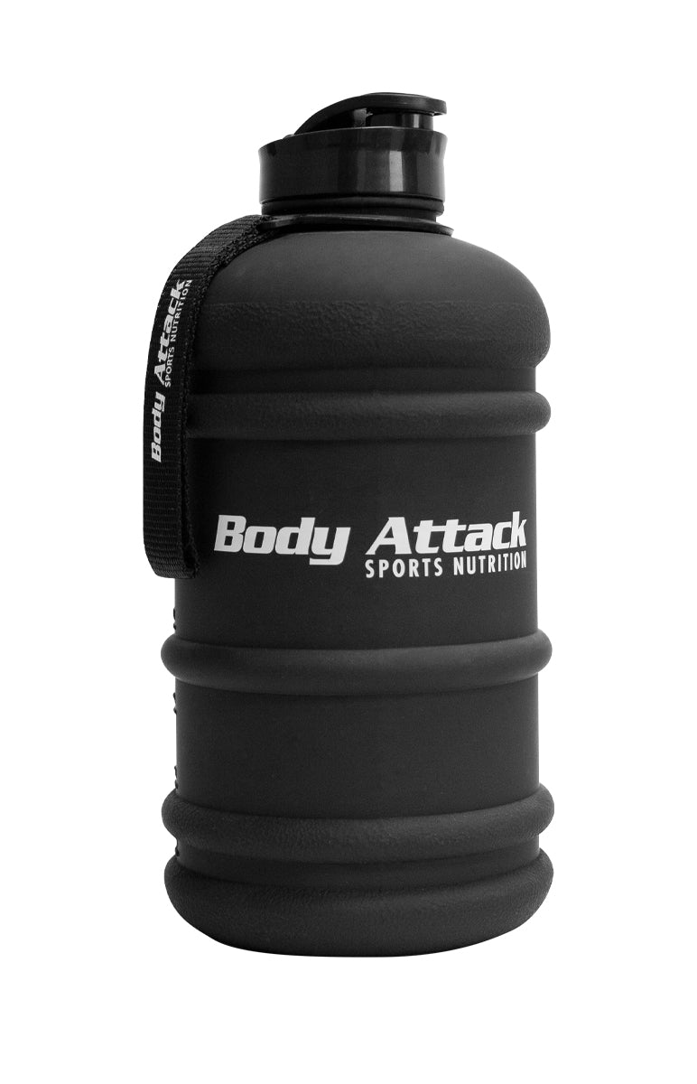 Body Attack Water Bottle XXL - 2,2 Liter Frosted Black