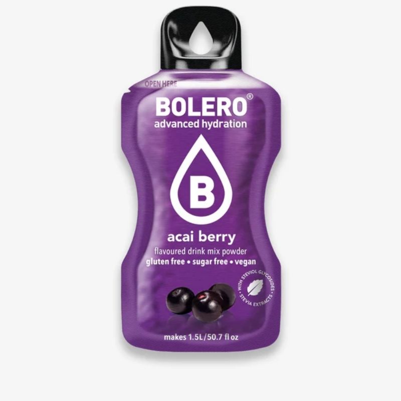 Bolero Drink GetrÃ¤nkepulver 12er BOX | 12 x 9g Acai Berry