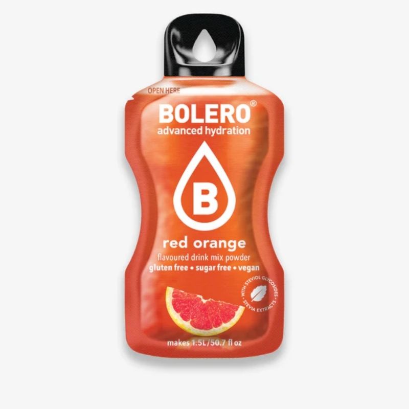 Bolero Drink GetrÃ¤nkepulver 12er BOX | 12 x 9g Red Orange