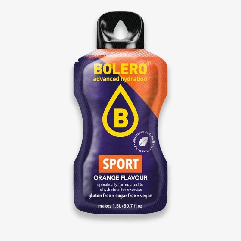 Bolero Drink GetrÃ¤nkepulver 12er BOX | 12 x 9g Sport Orange