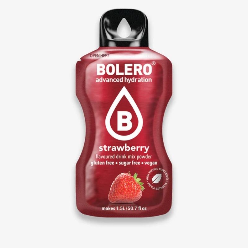 Bolero Drink GetrÃ¤nkepulver 12er BOX | 12 x 9g Strawberry