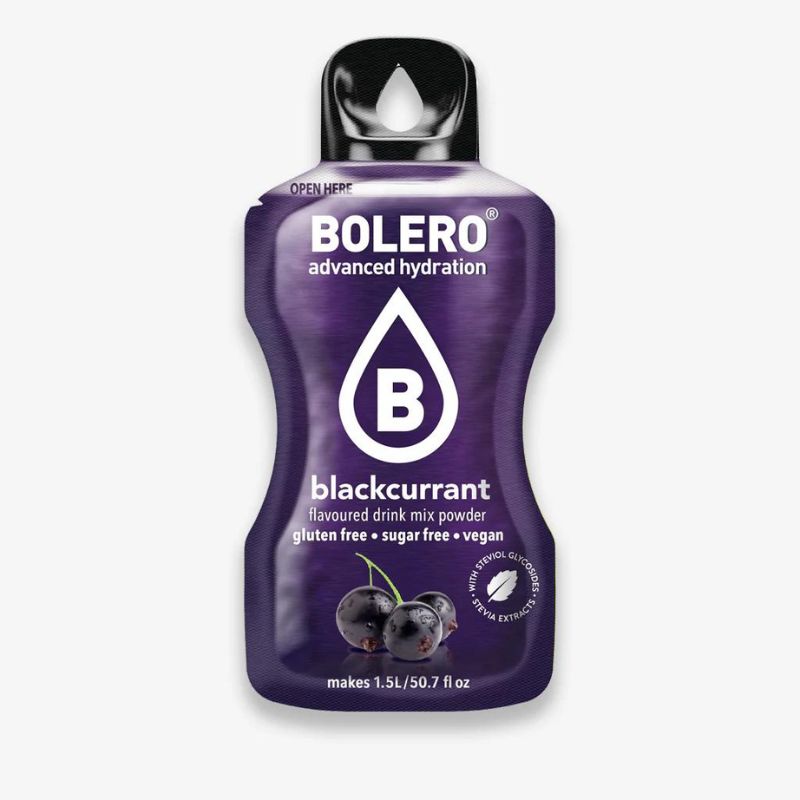 Bolero Drink GetrÃ¤nkepulver 24er BOX | 24 x 9g Blackcurrant