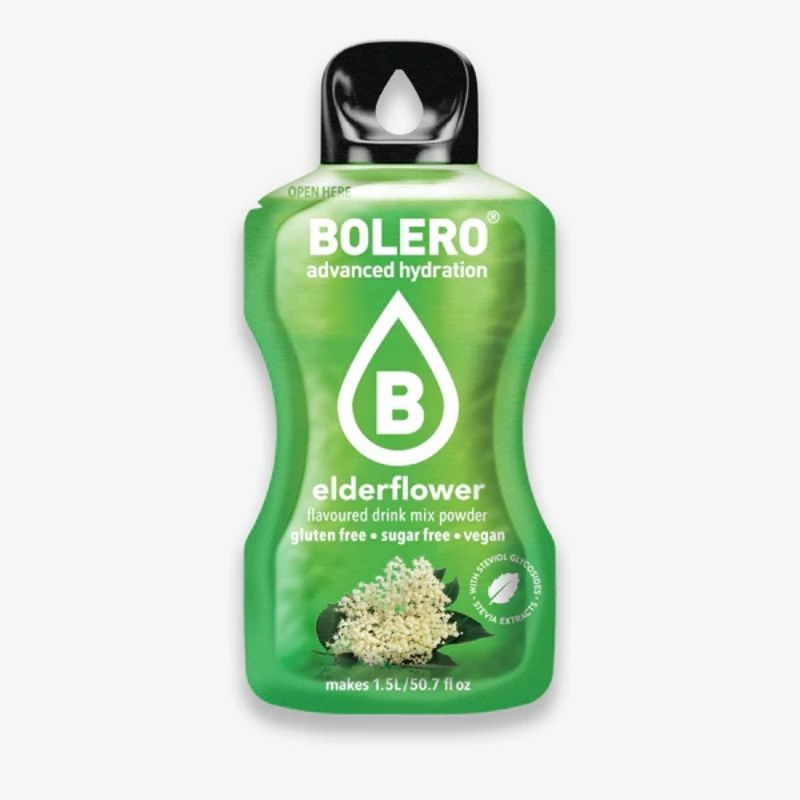 Bolero Drink GetrÃ¤nkepulver 24er BOX | 24 x 9g Elderflower