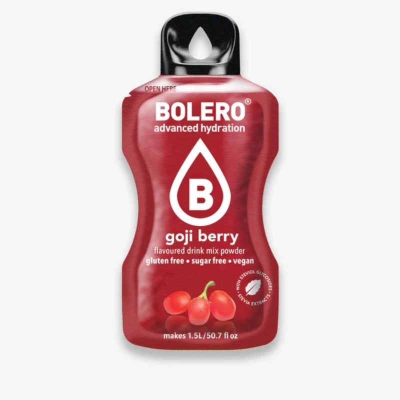 Bolero Drink GetrÃ¤nkepulver 24er BOX | 24 x 9g Goji Berry