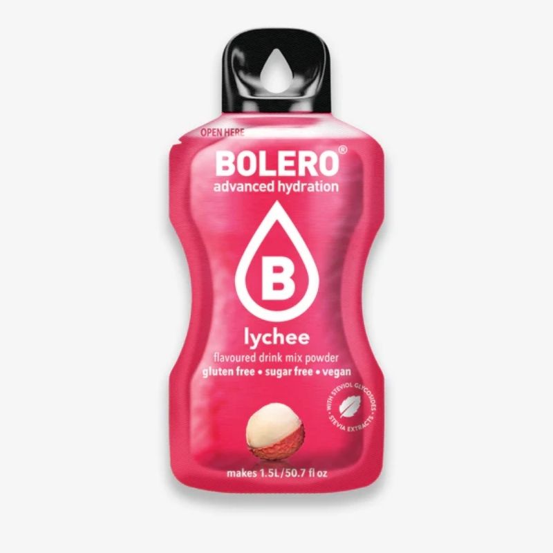 Bolero Drink GetrÃ¤nkepulver 24er BOX | 24 x 9g Lychee