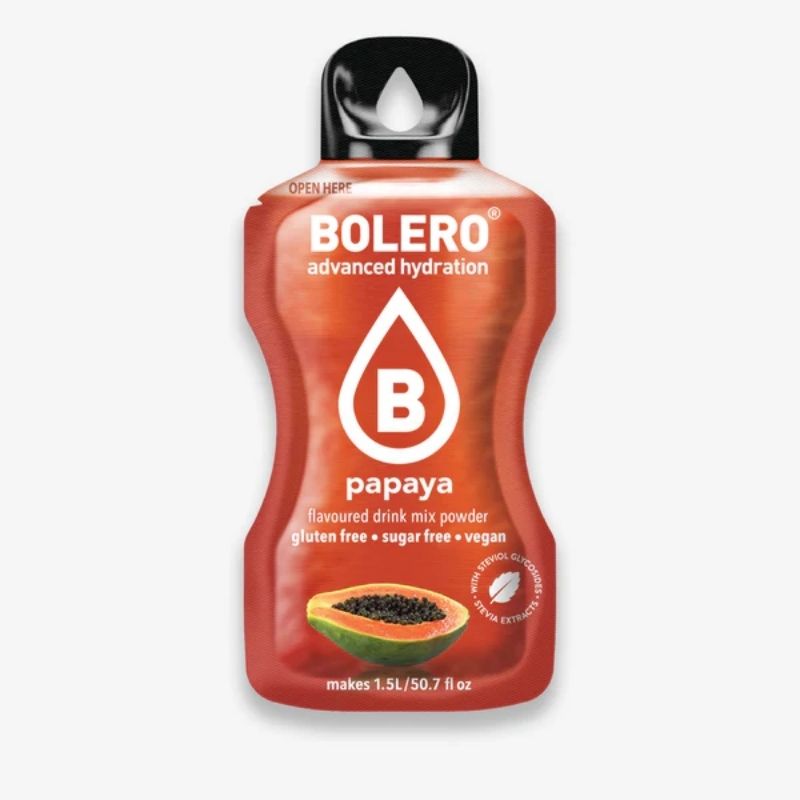 Bolero Drink GetrÃ¤nkepulver 24er BOX | 24 x 9g Papaya