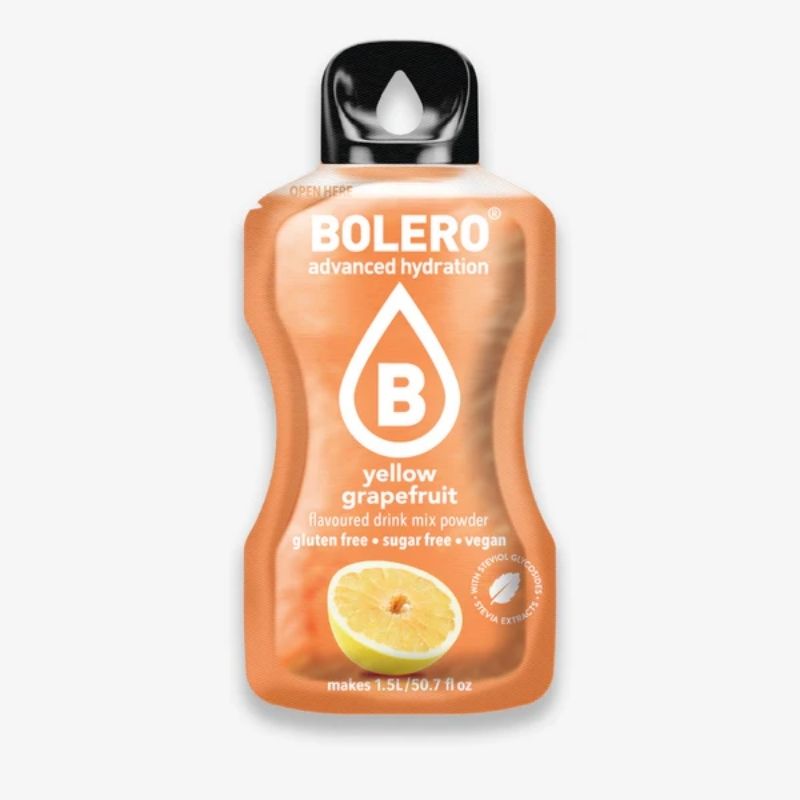 Bolero Drink GetrÃ¤nkepulver 24er BOX | 24 x 9g Yellow Grapefruit