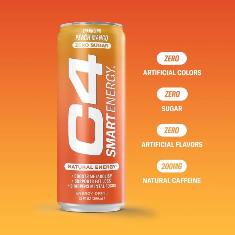 Cellucor C4 Smart Energy - 330ml Peach Mango