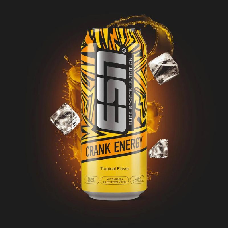 ESN Crank Energy 500ml Dose Tropical Flavor