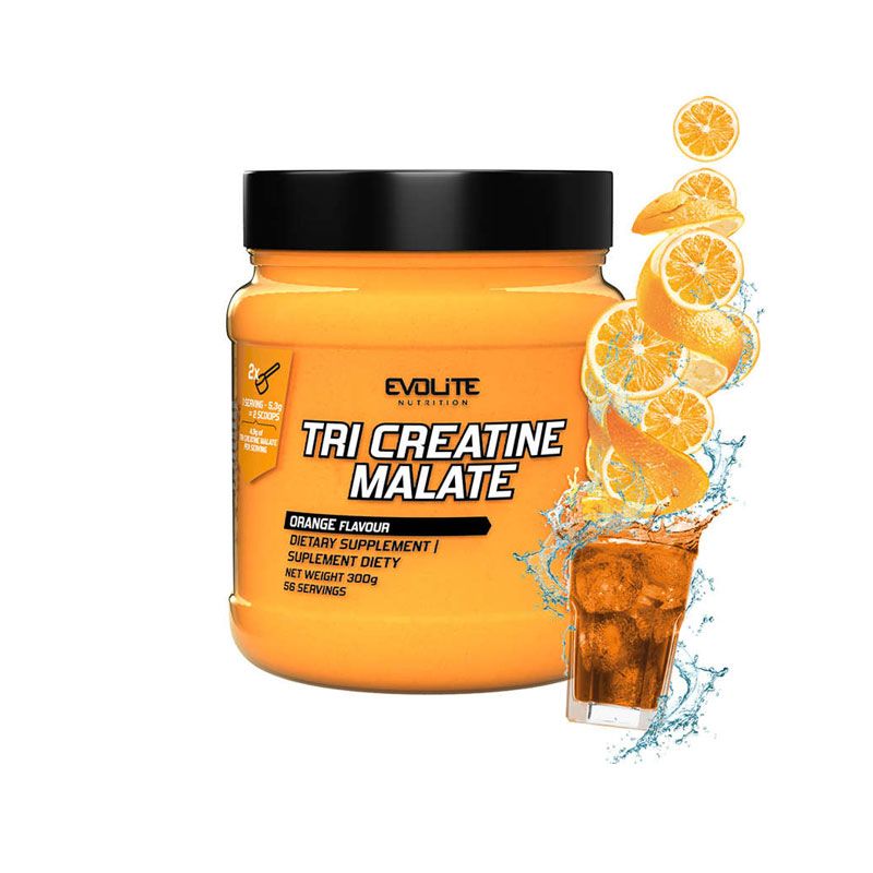 Evolite Tri-Creatine Malate | 300g Orange