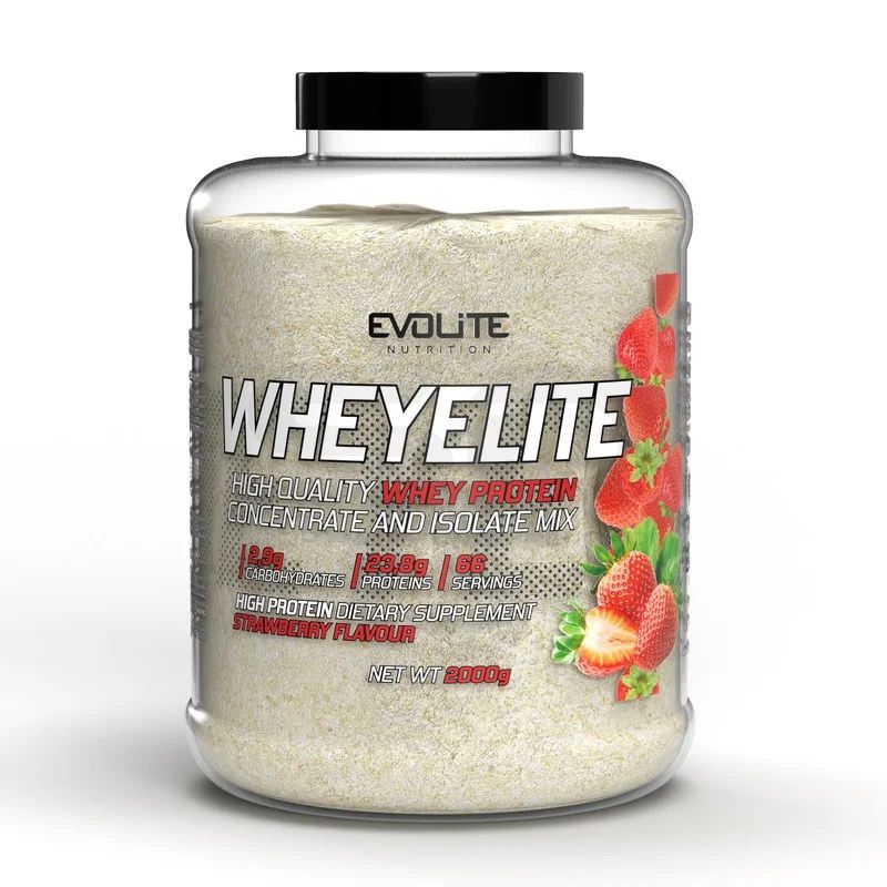 Evolite Whey Elite (WPC + WPI) 2000g Strawberry