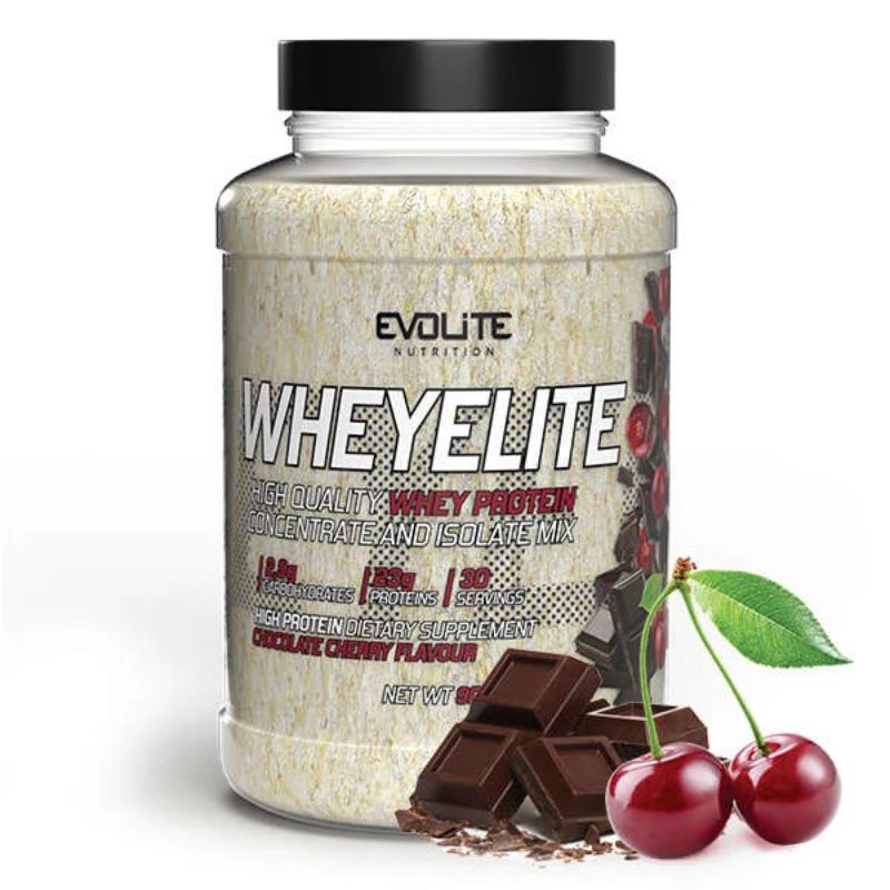 Evolite Whey Elite (WPC + WPI) 900g Double Chocolate Cherry