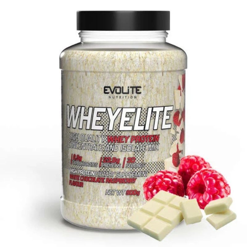 Evolite Whey Elite (WPC + WPI) 900g White Chocolate Raspberry