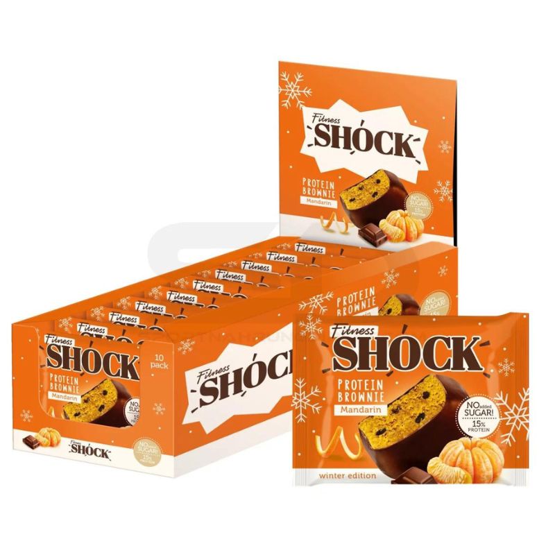Fitness SHOCK® Protein Brownie 50 g Mandarine