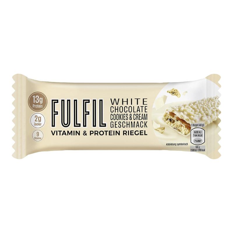 Fulfil Vitamin und Proteinriegel 55g Riegel White Chocolate Cookies & Cream