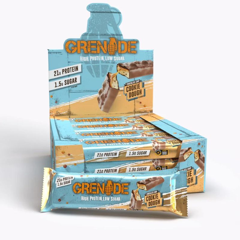 Grenade Protein Bar - Proteinriegel 60g 12 x 60 g BOX Chocolate Chip Cookie Dough