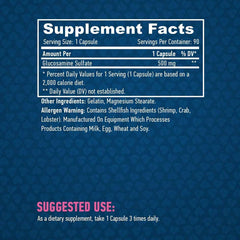 Haya Labs Glucosamine Sulfate 500g / 90 caps – Bild 2