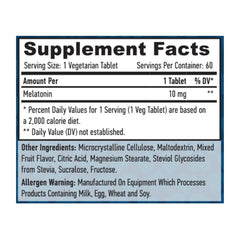 Haya Labs Melatonin Fast Dissolve 10mg - 60 tabs – Bild 2