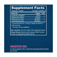 HAYA LABS 10 Billion Acidophilus & Bifidus Probiotic Complex 30 caps – Bild 2