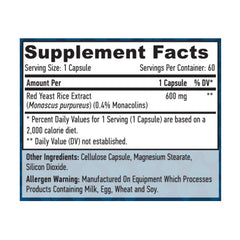 Haya Labs Red Yeast Rice 600mg / 60 vcaps – Bild 2