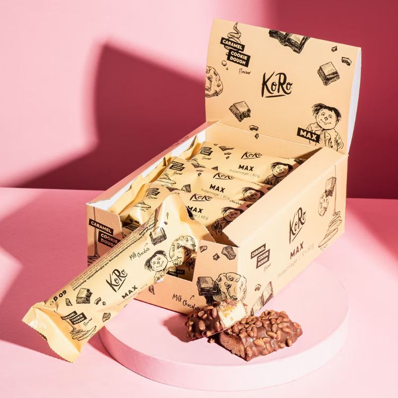 KoRo Proteinriegel 12 x 60g Moritz - Vanilla Cookie Dough