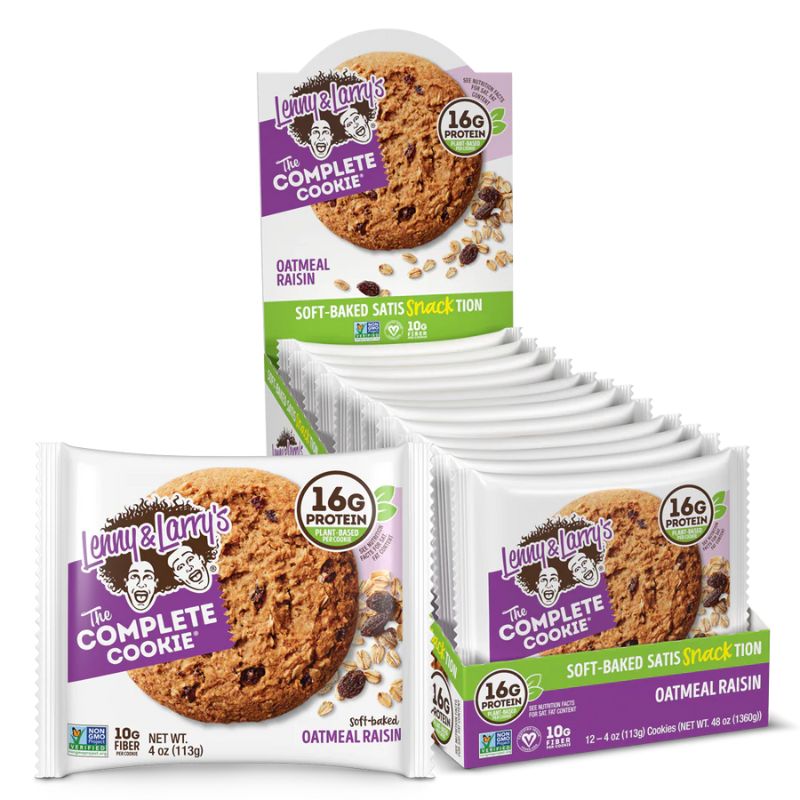 Lenny&Larrys Complete Cookie 1 x113g Oatmeal Raisin