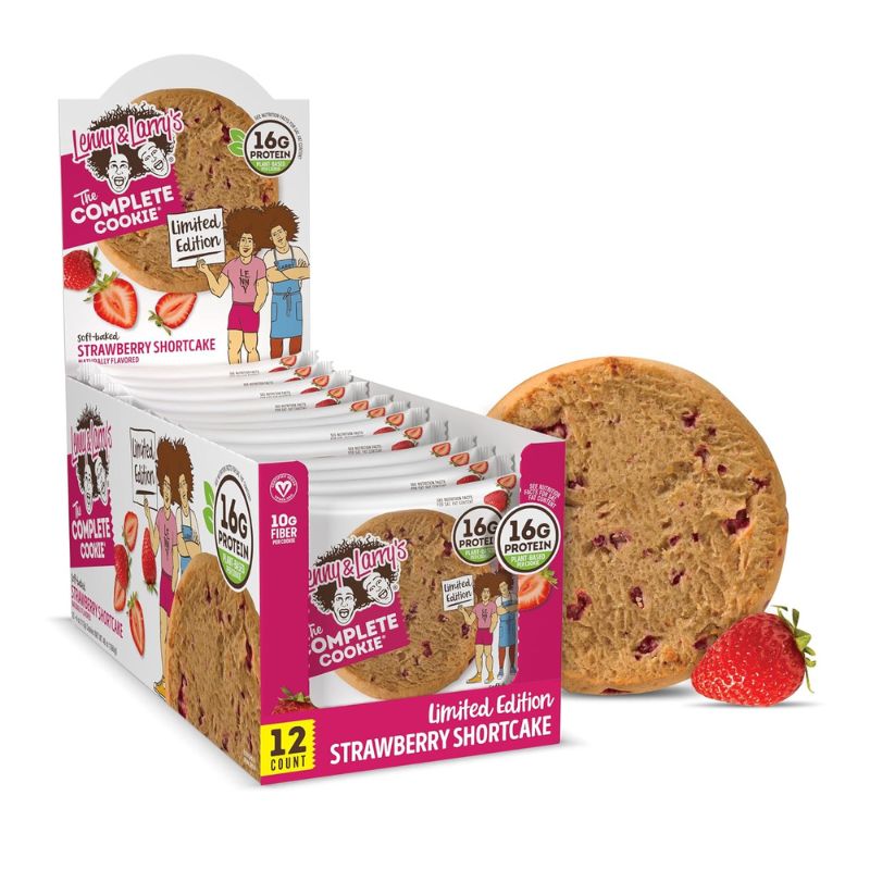 Lenny&Larrys Complete Cookie 1 x113g Strawberry Shortcake
